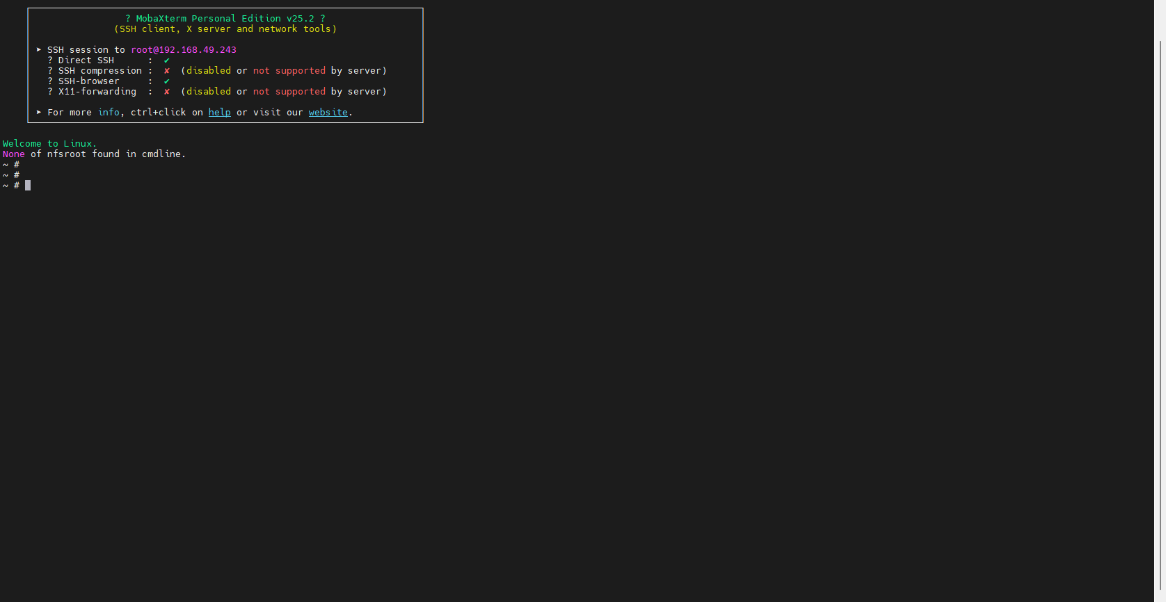 MobaXterm SSH